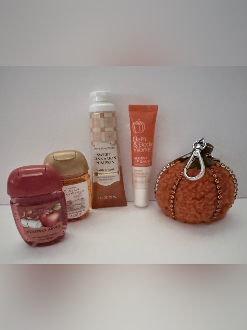 NWT Bath & Body Works Pumpkin Fall Set + Pumpkin PocketBac Holder